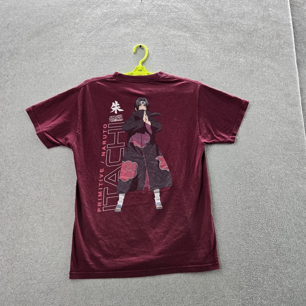 Primitive‎ Men Shirt M Burgundy Graphic Naruto Itachi Tee Print